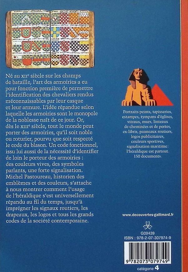 Quatrième de couverture de « Figures de l'héraldique »