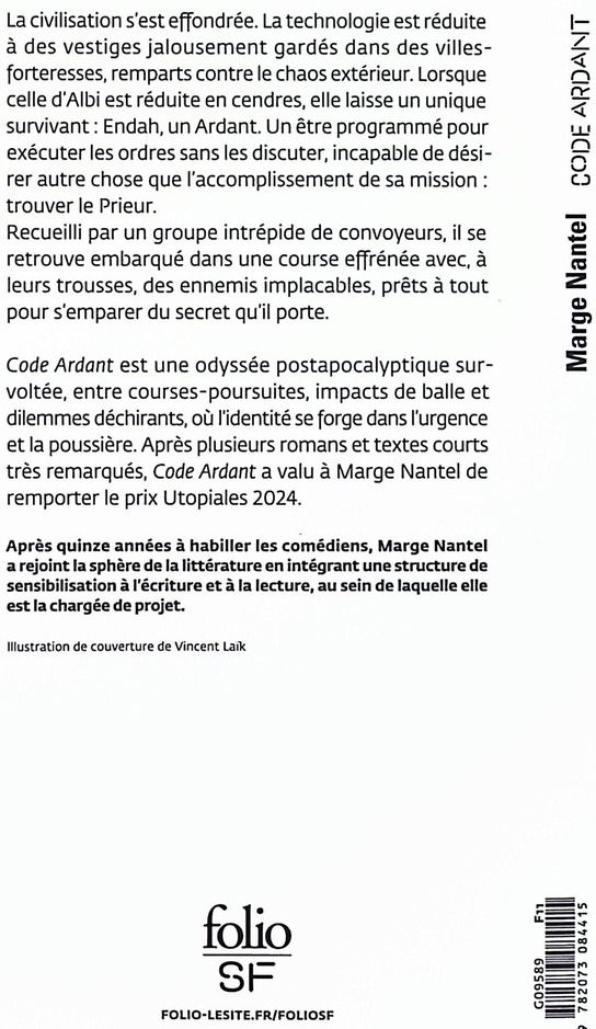 Quatrième de couverture de « Code Ardant »
