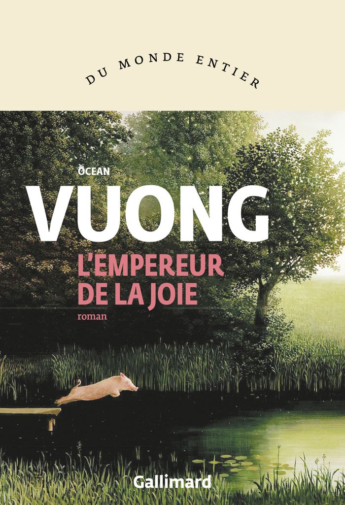 Couverture du livre « L'EMPEREUR DE LA JOIE » de Ocean Vuong, librairie Les Contes Infusés à Corte