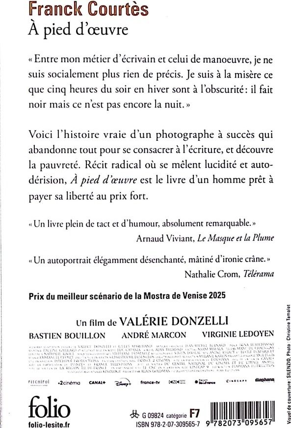 Quatrième de couverture de « À pied d'oeuvre »