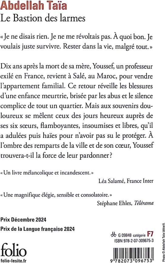 Quatrième de couverture de « LE BASTION DES LARMES »