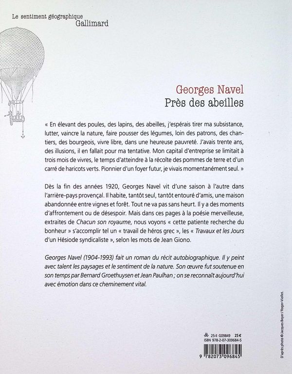 Quatrième de couverture de « Près des abeilles »