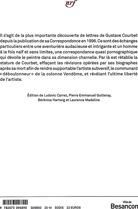 Quatrième de couverture de « Correspondance avec Mathilde »