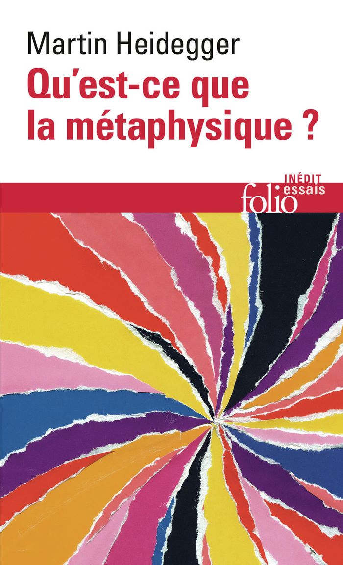 Couverture du livre « Qu'est-ce que la métaphysique ? » de Martin Heidegger, librairie Les Contes Infusés à Corte