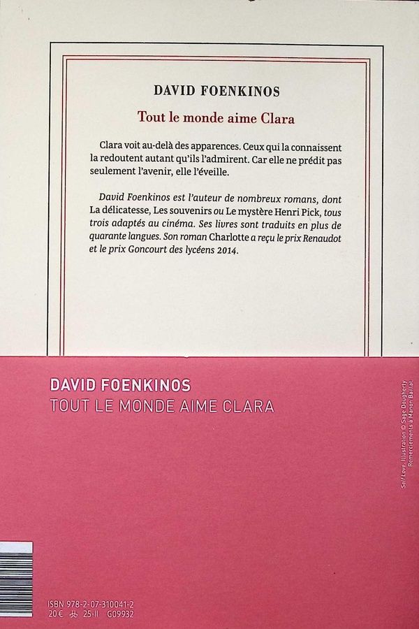 Quatrième de couverture de « Tout le monde aime Clara : roman »