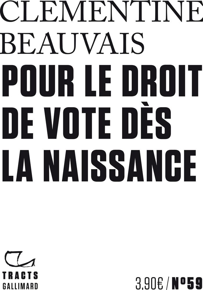 Couverture du livre « Pour le droit de vote dès la naissance » de Clémentine Beauvais, librairie Les Contes Infusés à Corte