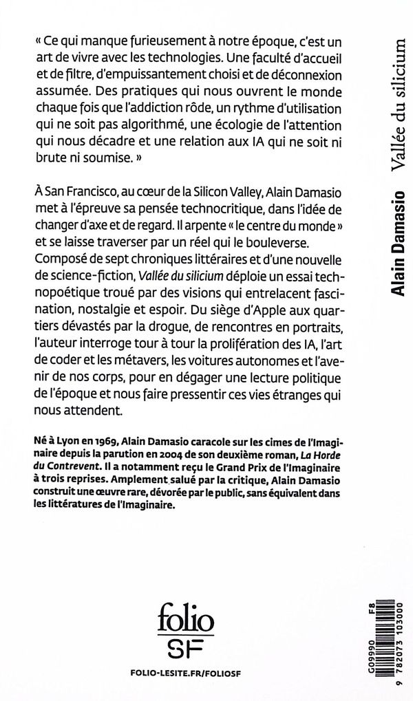 Quatrième de couverture de « VALLEE DU SILICIUM »