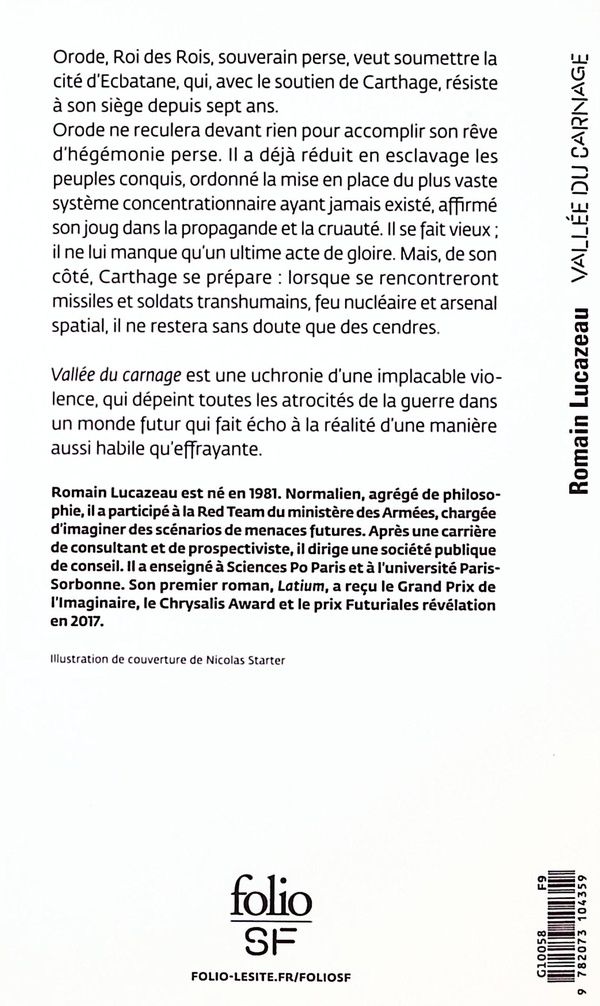 Quatrième de couverture de « Vallée du carnage »
