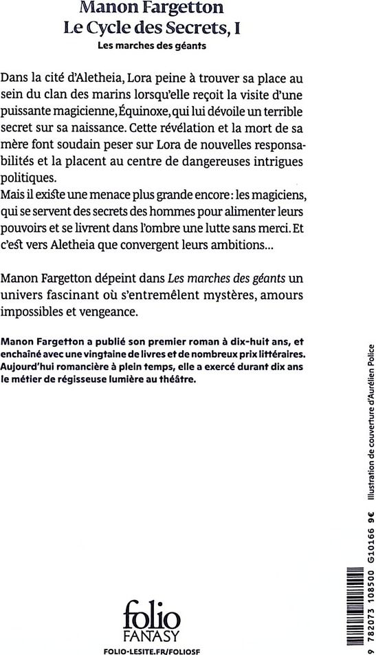 Quatrième de couverture de « Les marches des géants »