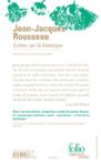 Quatrième de couverture de « Lettres sur la botanique »