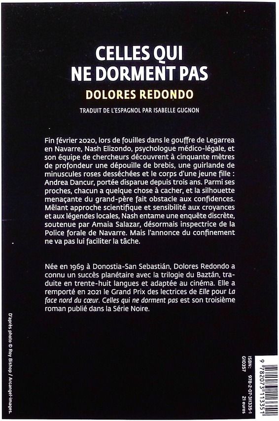 Quatrième de couverture de « Celles qui ne dorment pas »