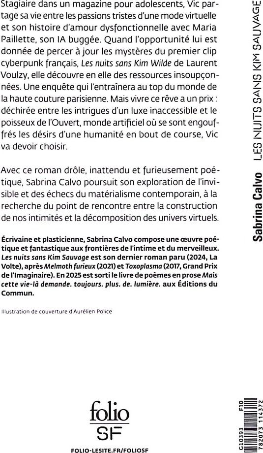 Quatrième de couverture de « Les nuits sans Kim Sauvage »