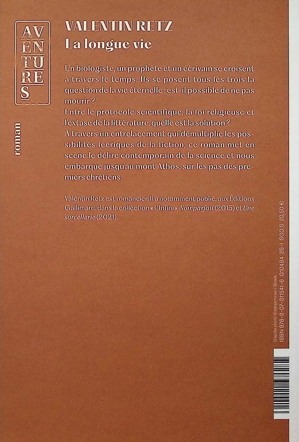 Quatrième de couverture de « La longue vie : roman »