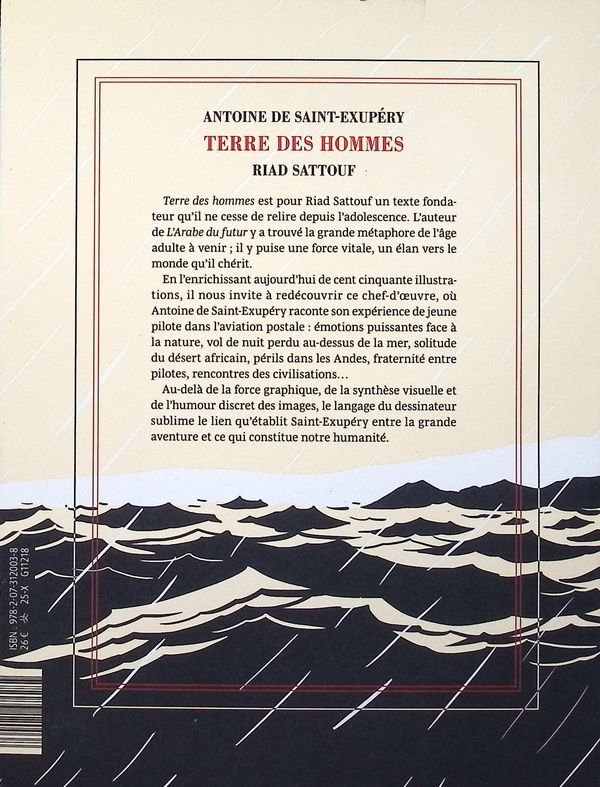 Quatrième de couverture de « Terre des hommes »