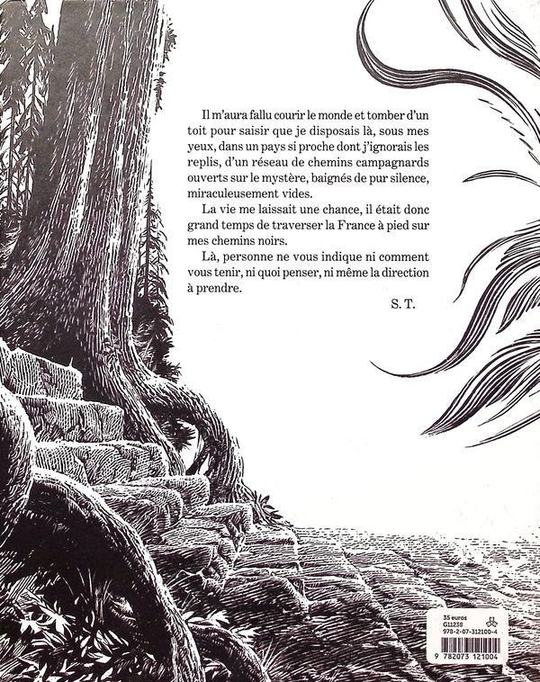 Quatrième de couverture de « Sur les chemins noirs »