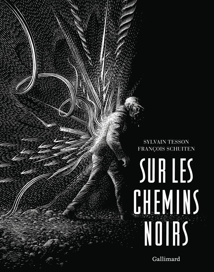 Couverture du livre « Sur les chemins noirs » de Sylvain Tesson, librairie Les Contes Infusés à Corte
