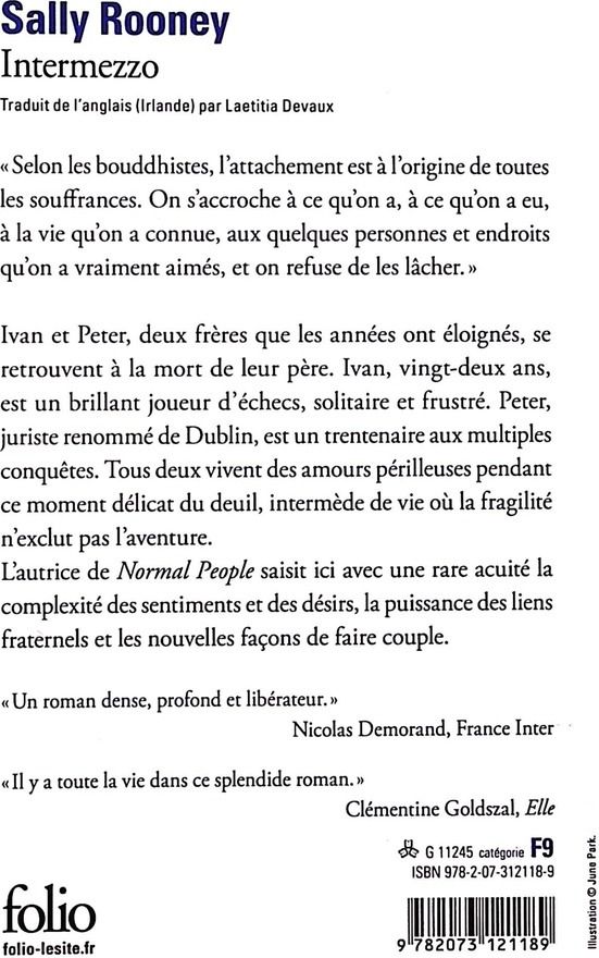 Quatrième de couverture de « INTERMEZZO »