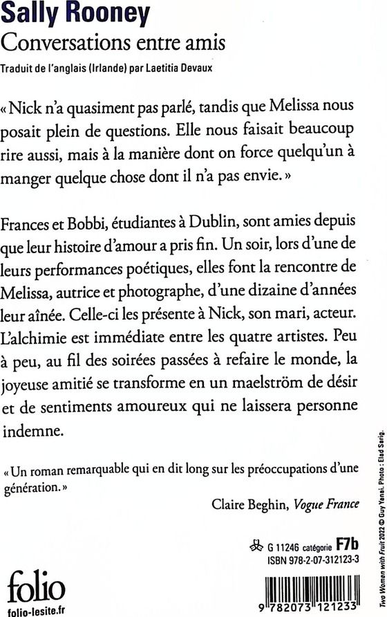 Quatrième de couverture de « CONVERSATIONS ENTRE AMIS »