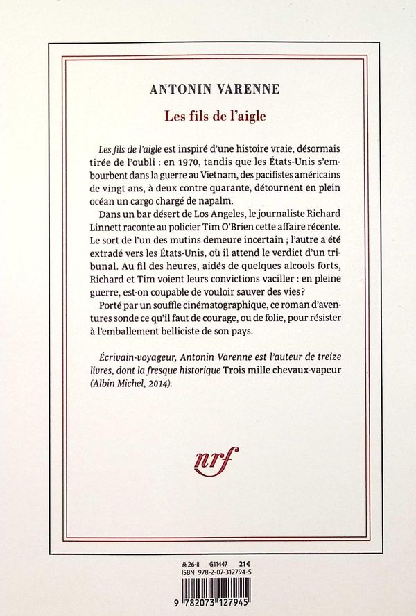 Quatrième de couverture de « Les fils de l'aigle »