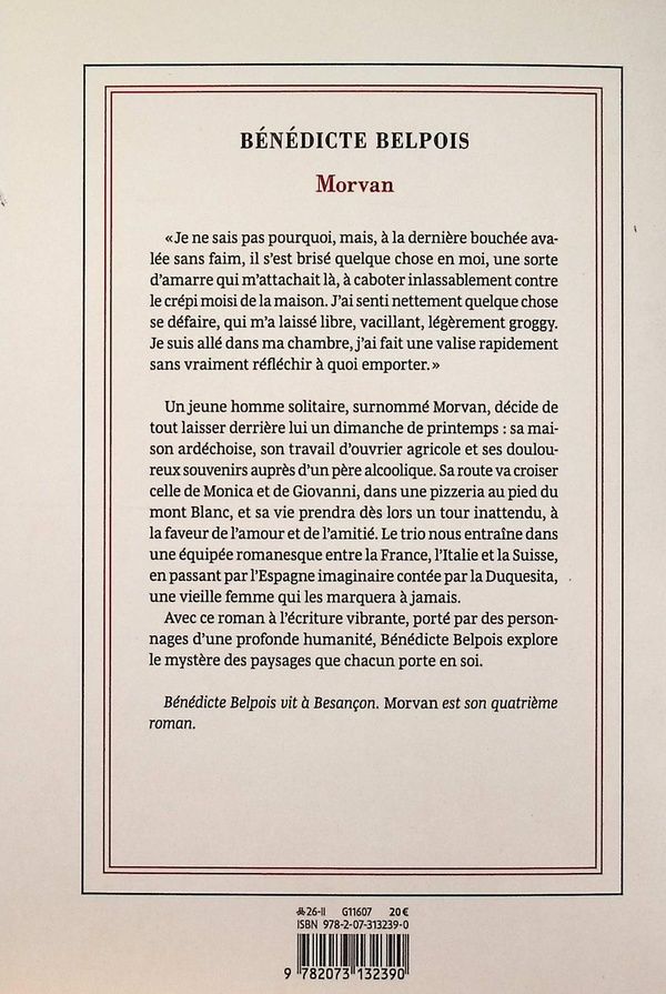 Quatrième de couverture de « Morvan : roman »