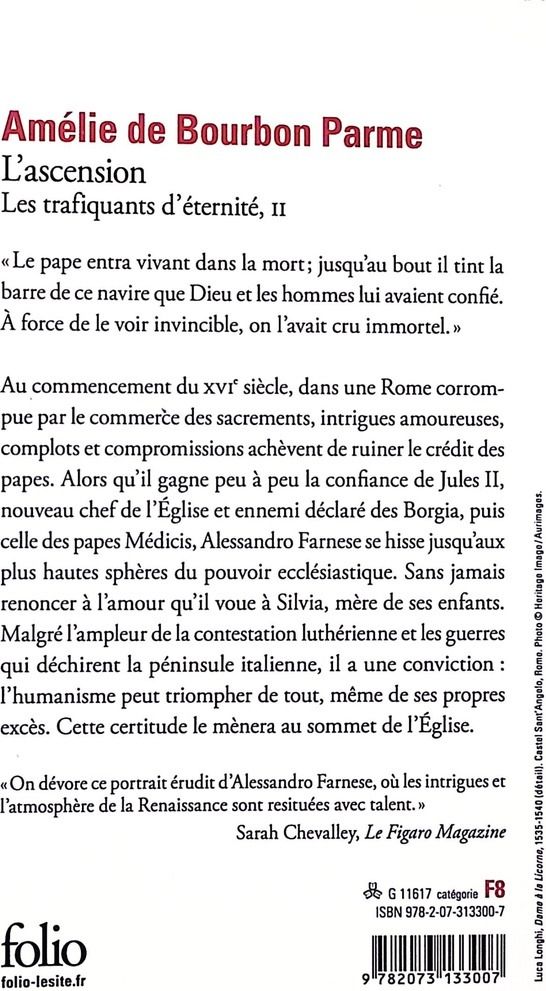 Quatrième de couverture de « L'ascension »