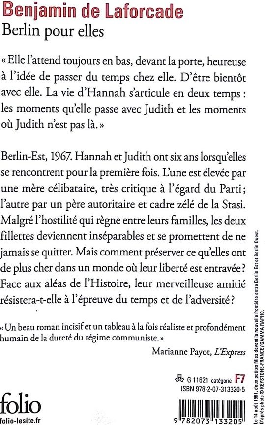 Quatrième de couverture de « Berlin pour elles »