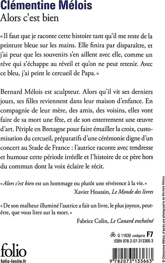 Quatrième de couverture de « ALORS C'EST BIEN »