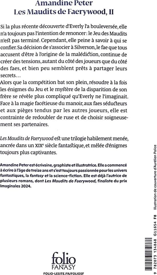 Quatrième de couverture de « Les maudits de Faerywood »