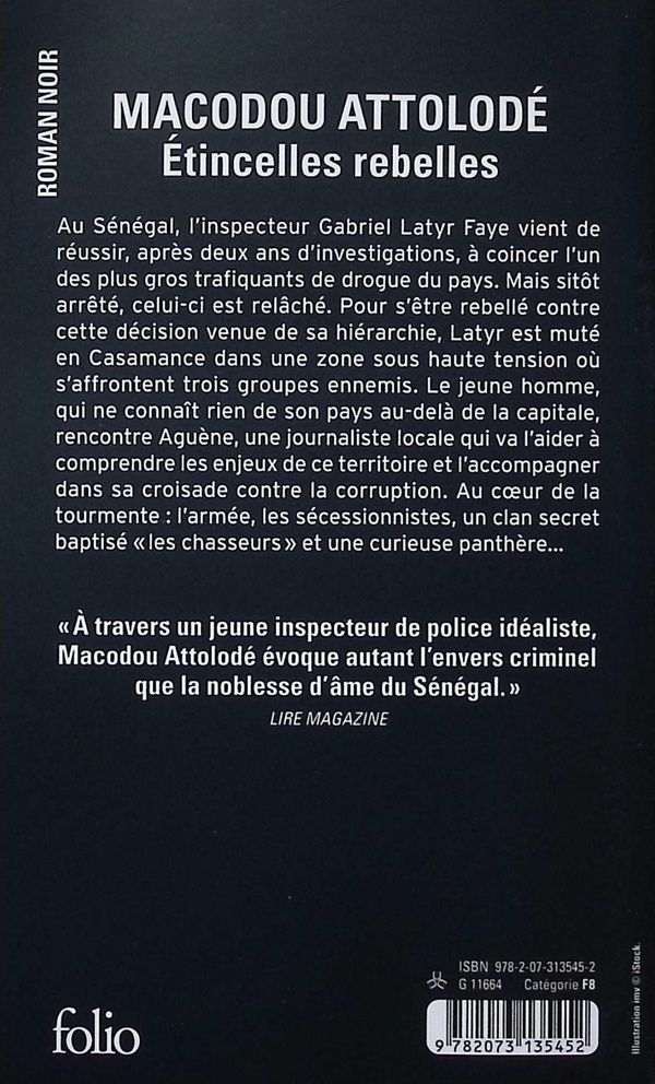 Quatrième de couverture de « Étincelles rebelles »