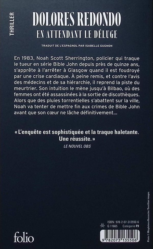 Quatrième de couverture de « EN ATTENDANT LE DELUGE »