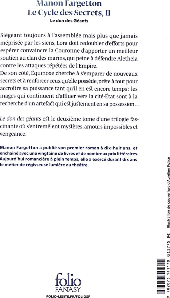 Quatrième de couverture de « Le don des géants »