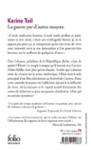 Quatrième de couverture de « LA GUERRE PAR D'AUTRES MOYENS »
