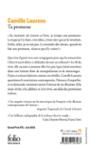 Quatrième de couverture de « TA PROMESSE »
