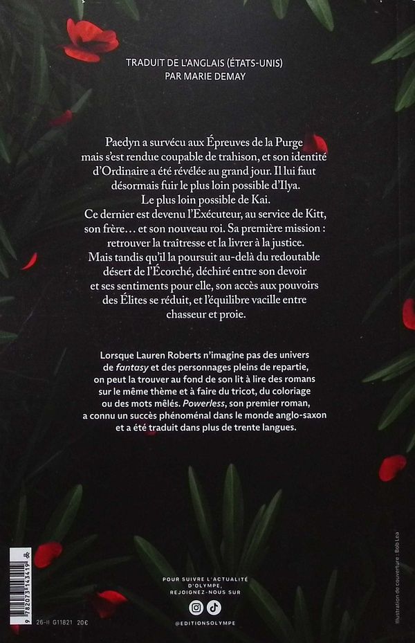 Quatrième de couverture de « POWERLESS - II - RECKLESS - EDITION BROCHEE »