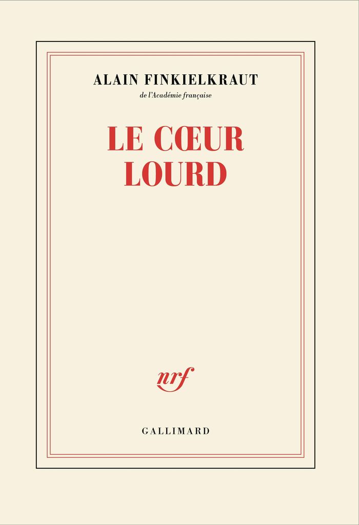 Couverture du livre « Le coeur lourd : conversation avec Vincent Trémollet de Villers » de Alain Finkielkraut, librairie Les Contes Infusés à Corte