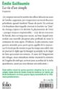 Quatrième de couverture de « LA VIE D'UN SIMPLE - FRAGMENTS »