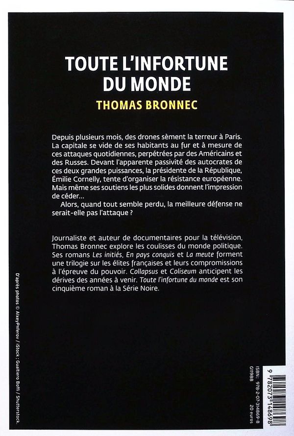 Quatrième de couverture de « TOUTE L'INFORTUNE DU MONDE »