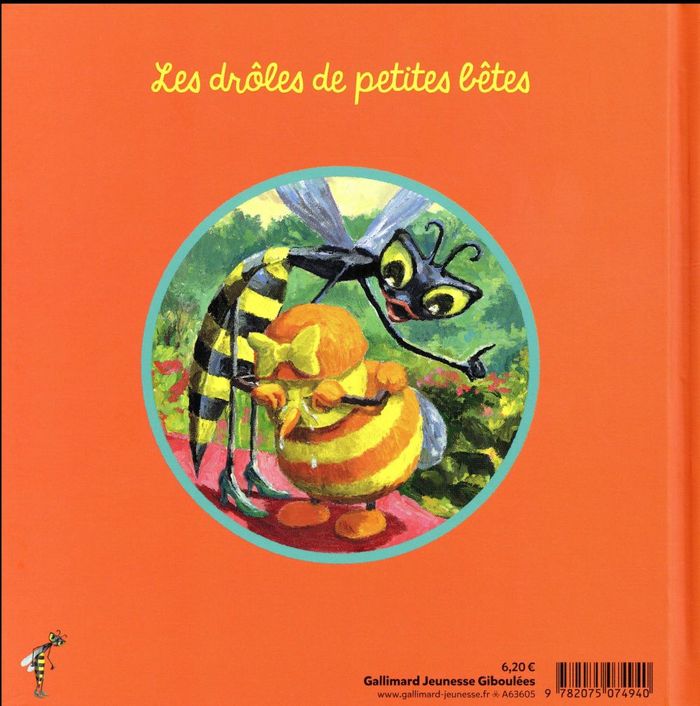 Quatrième de couverture de « Huguette la guêpe »