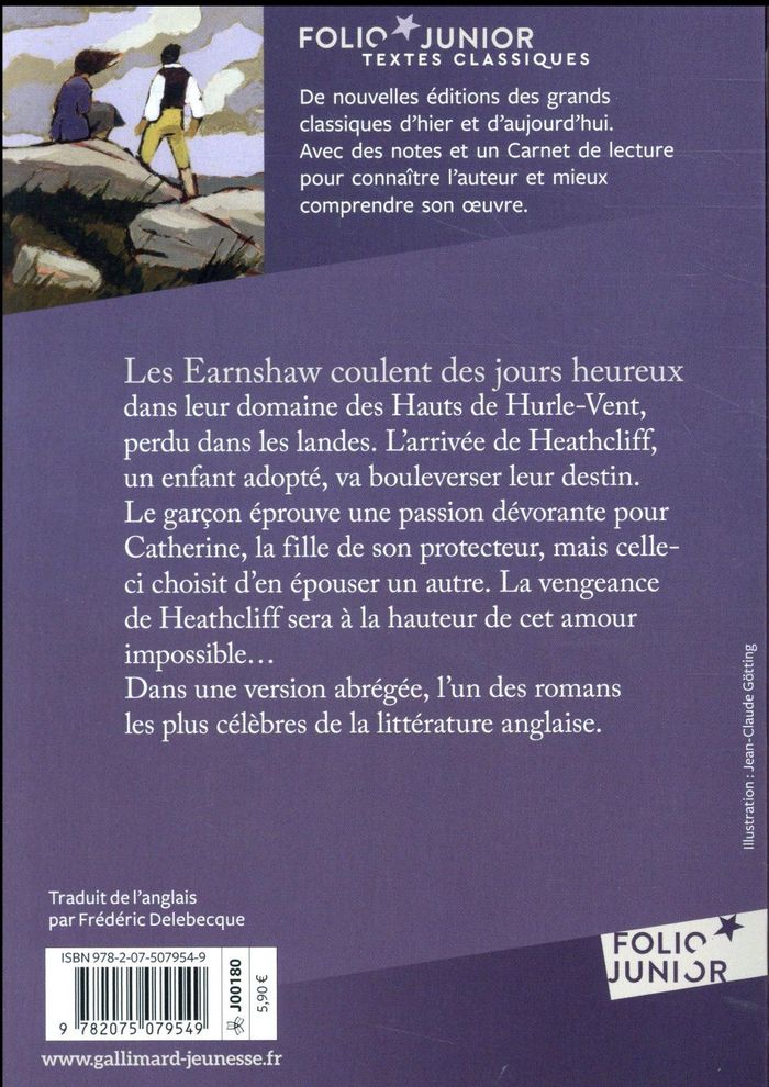 Quatrième de couverture de « Les Hauts de Hurle-Vent »