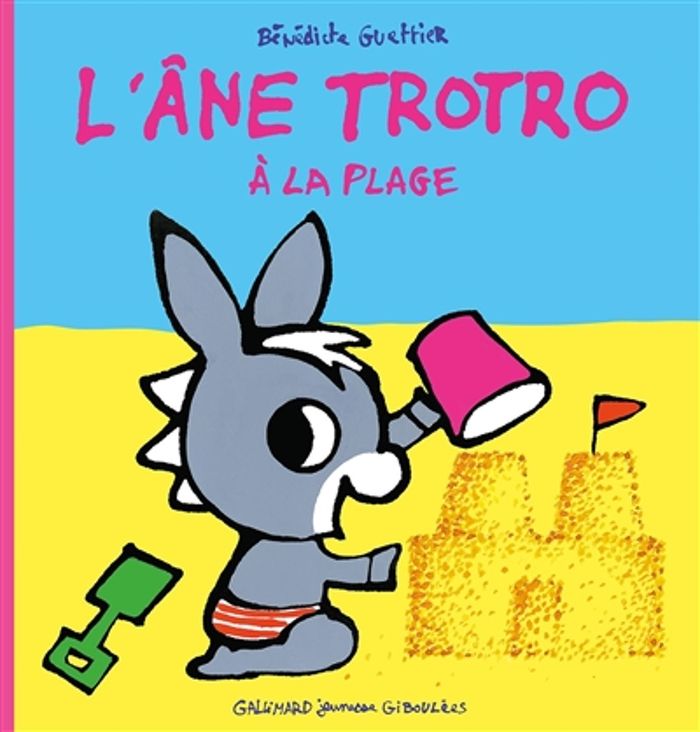 Couverture du livre « L'âne Trotro à la plage » de Bénédicte Guettier, librairie Les Contes Infusés à Corte