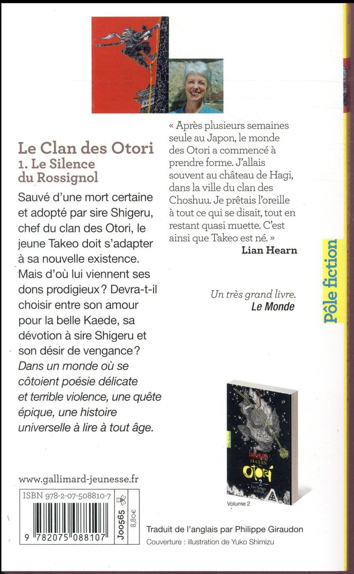 Quatrième de couverture de « LE CLAN DES OTORI - I - LE SILENCE DU ROSSIGNOL »