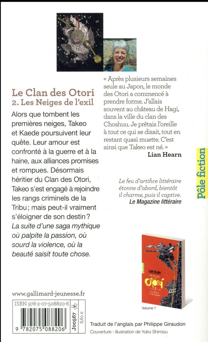Quatrième de couverture de « LE CLAN DES OTORI - II - LES NEIGES DE L'EXIL »