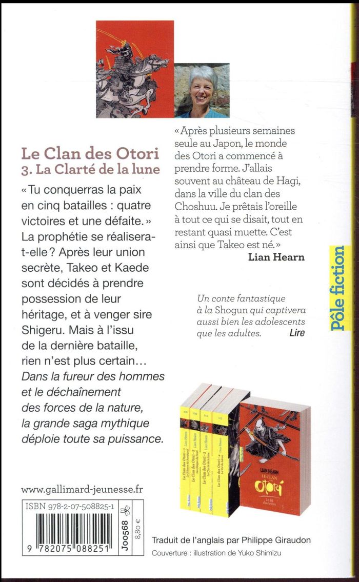 Quatrième de couverture de « LE CLAN DES OTORI - III - LA CLARTE DE LA LUNE »