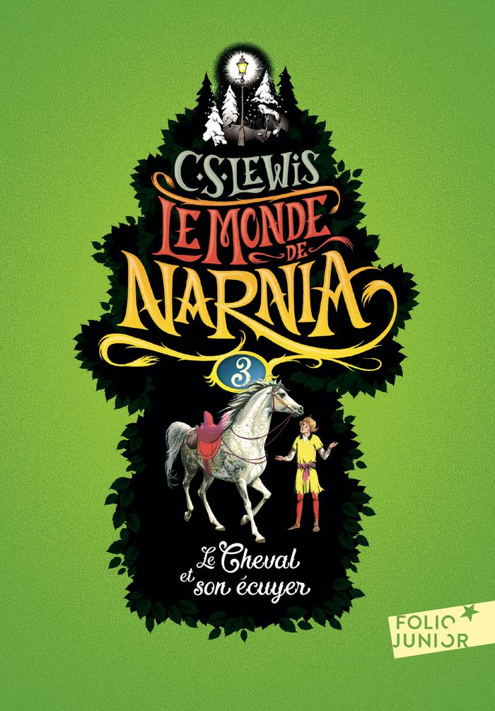 Couverture du livre « LE MONDE DE NARNIA - III - LE CHEVAL ET SON ECUYER » de Lewis/baynes, librairie Les Contes Infusés à Corte