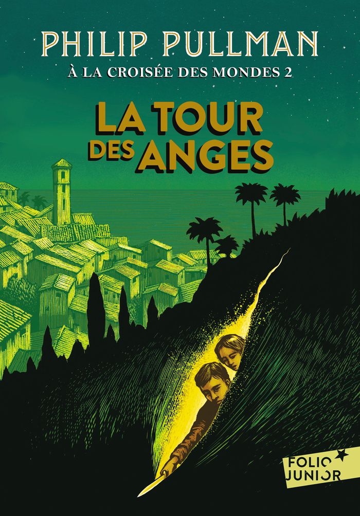 Couverture du livre « A LA CROISEE DES MONDES - II - LA TOUR DES ANGES » de Philip Pullman, librairie Les Contes Infusés à Corte