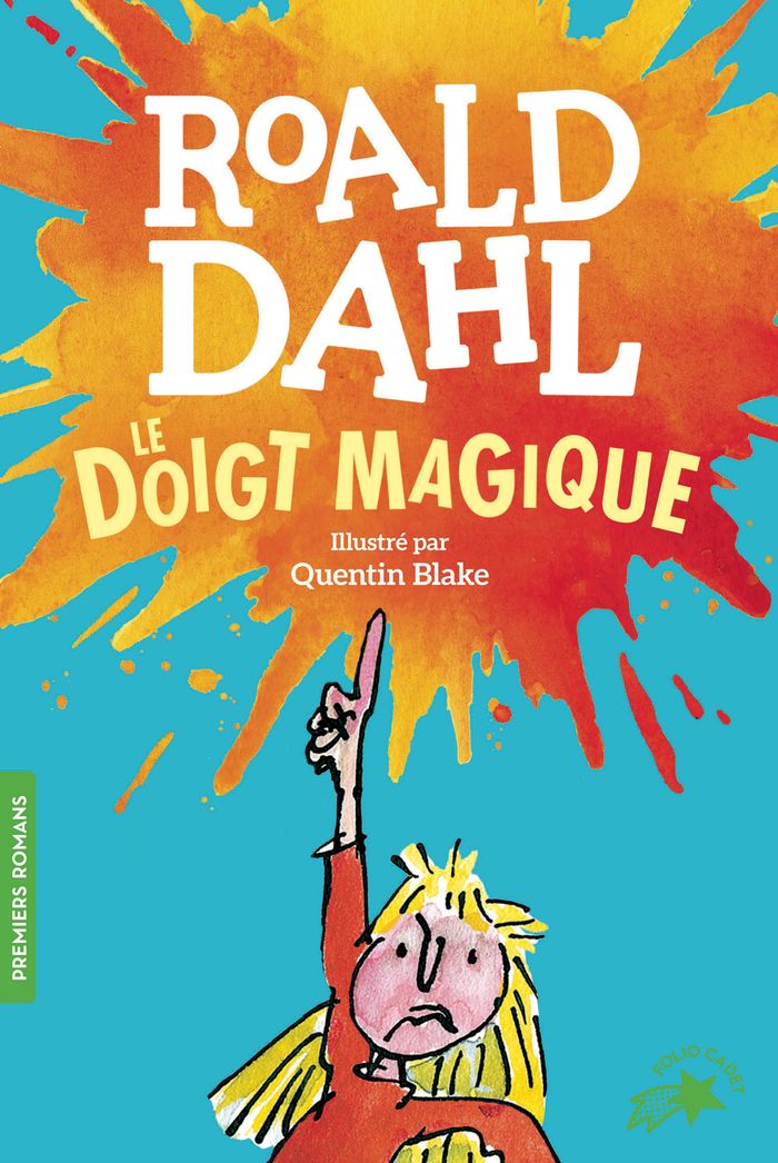 Couverture du livre « Le doigt magique » de Roald Dahl, librairie Les Contes Infusés à Corte