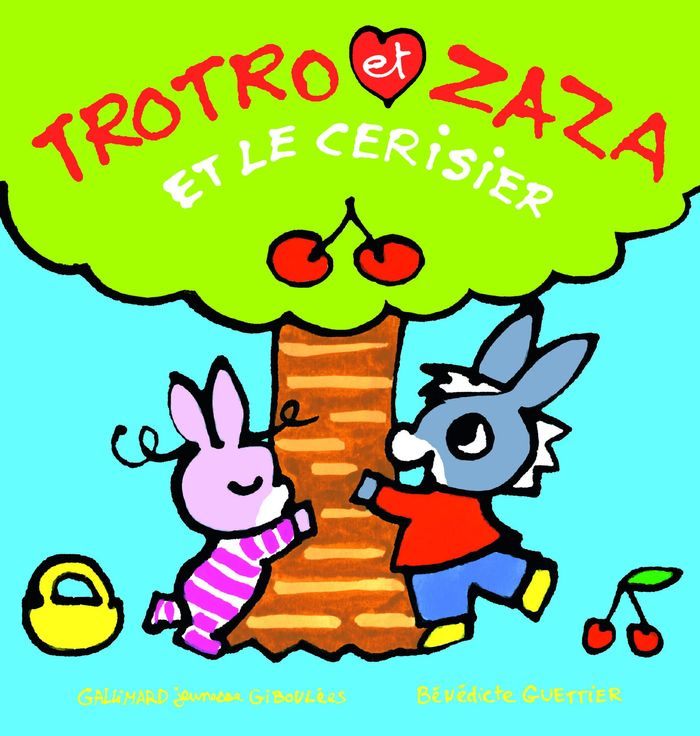 Couverture du livre « Trotro et Zaza et le cerisier » de Bénédicte Guettier, librairie Les Contes Infusés à Corte