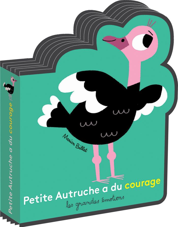 Couverture du livre « Petite Autruche a du courage » de Marion Billet, librairie Les Contes Infusés à Corte