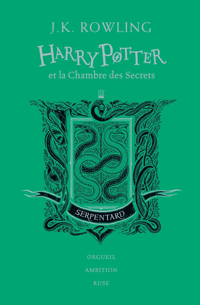 Couverture du livre « Harry Potter et la chambre des secrets : Serpentard » de J. K. Rowling, librairie Les Contes Infusés à Corte