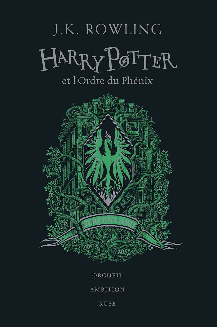 Couverture du livre « Harry Potter et l'ordre du Phénix : serpentard : orgueil, ambition, ruse » de J. K. Rowling, librairie Les Contes Infusés à Corte